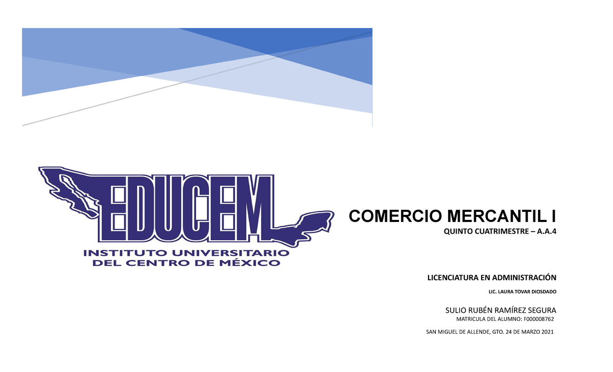 A.A.4 - Sulio Ramirez - centro de estudios superiores de mexico educem