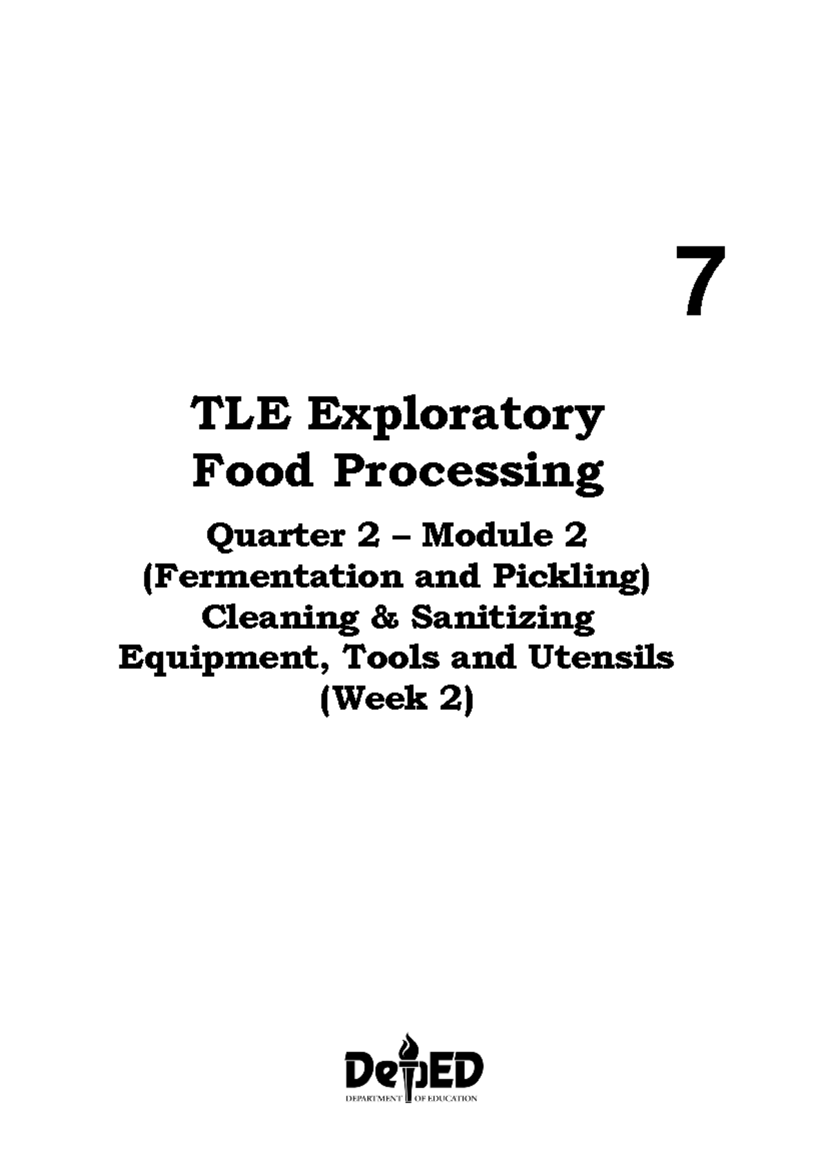 Food Processing 7 Q2M2Week2 OK 7 TLE Exploratory Food Processing