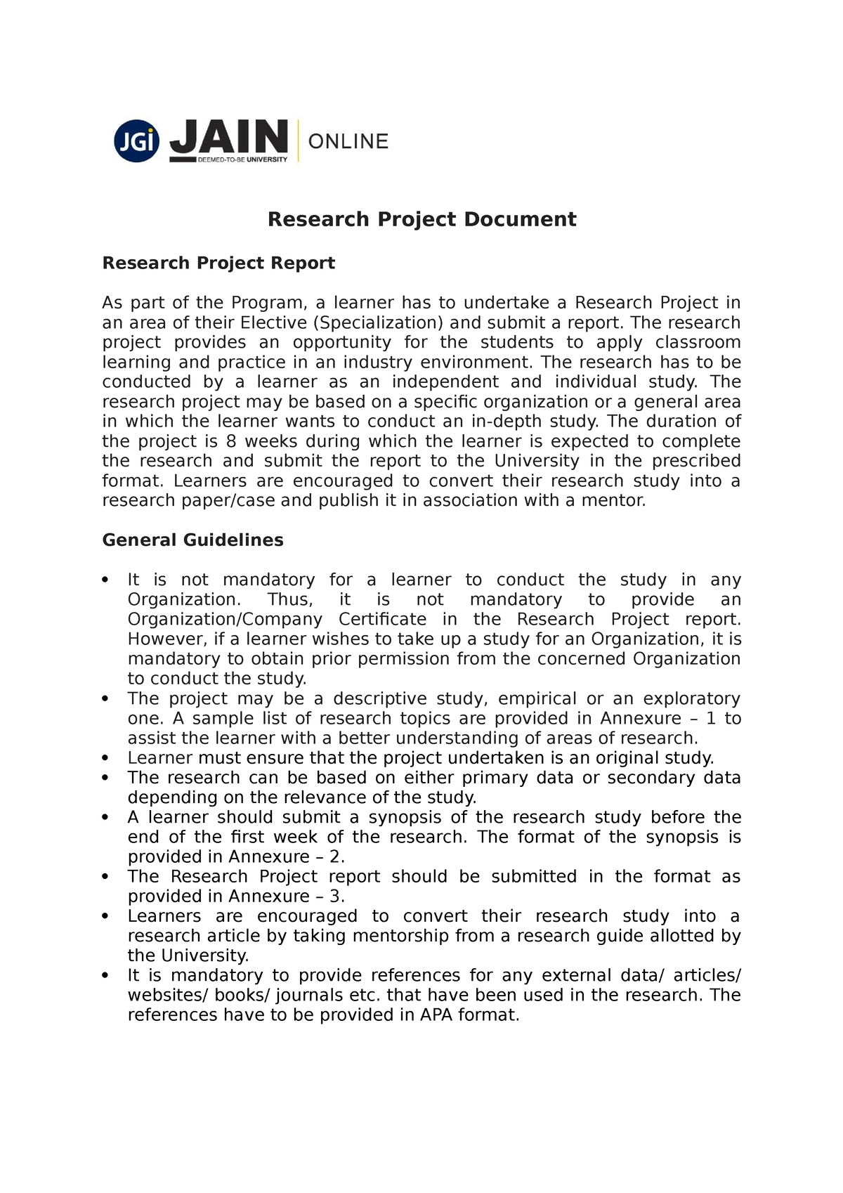 online-research-project-guidelines-mcom-research-project-document