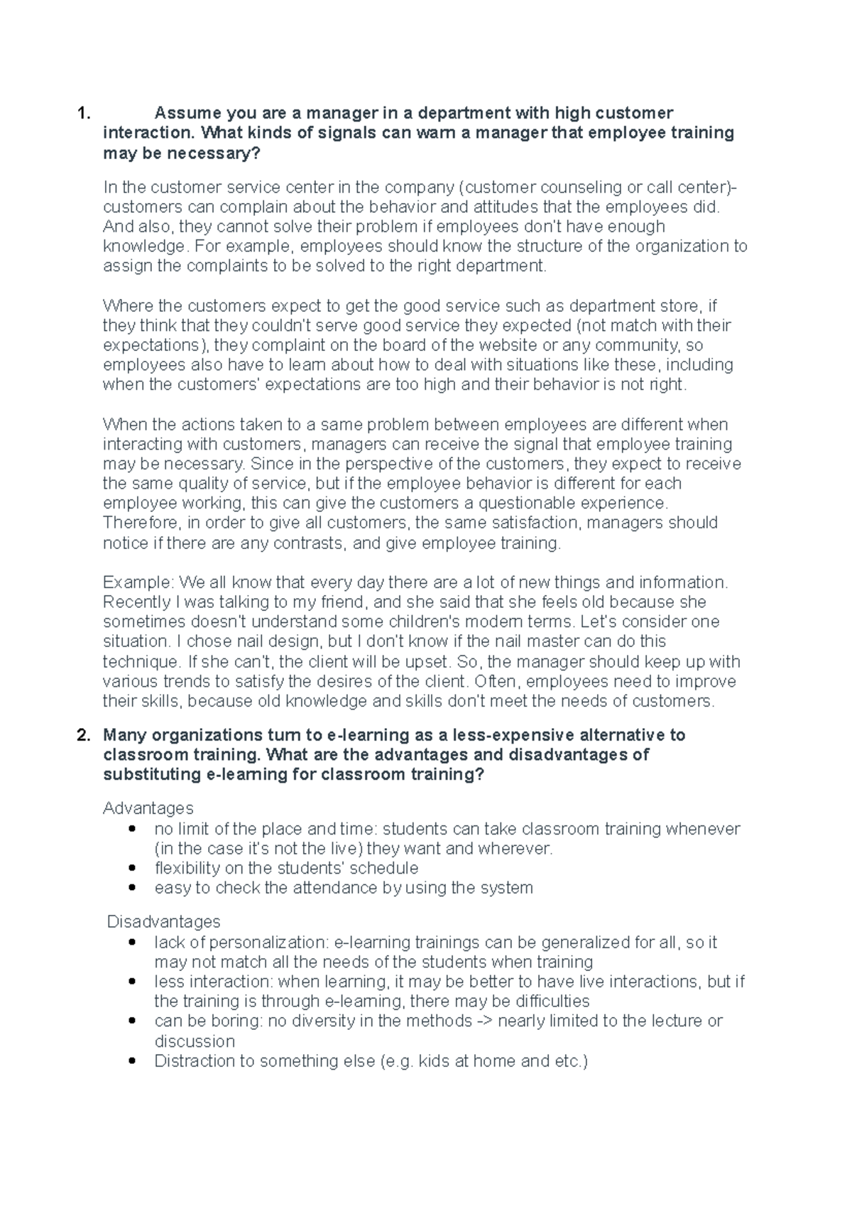 Chapter 7 Discussion Paper - Business Operation Management - KNU - Studocu