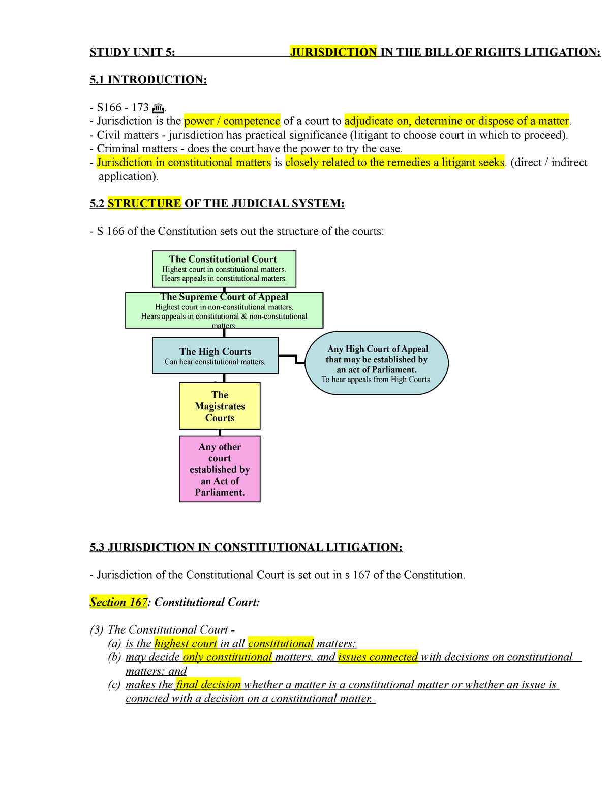 Jurisdiction of hotsell the constitutional court