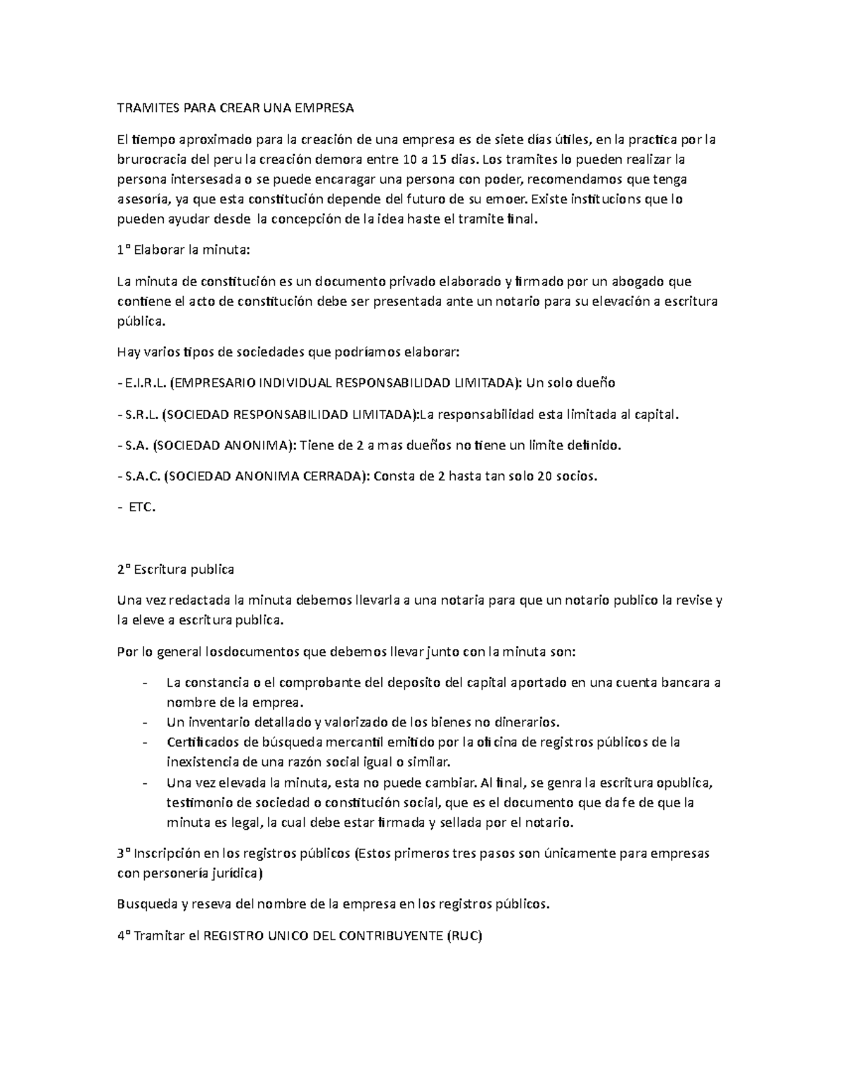¿Cuáles Son Los Trámites Para Crear Una Empresa – WIUR