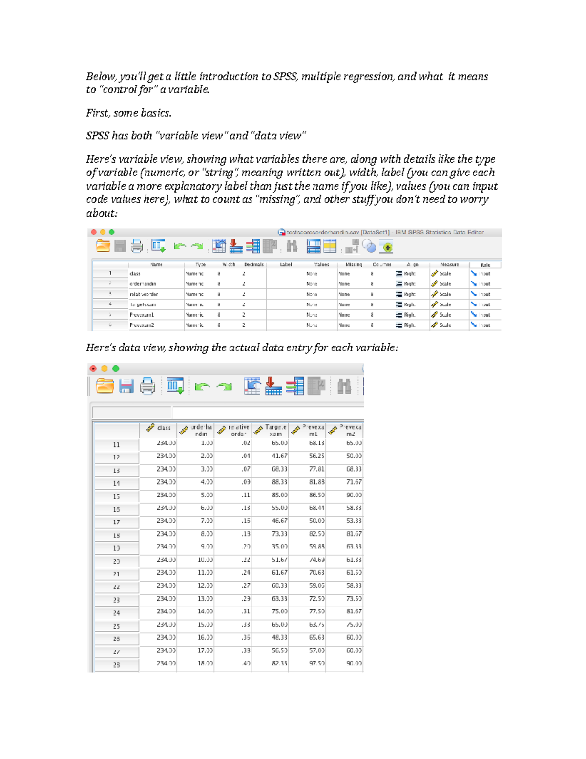 SPSS And Multiple Regression - Below, You’ll Get A Little Introduction To SPSS, Multiple ...