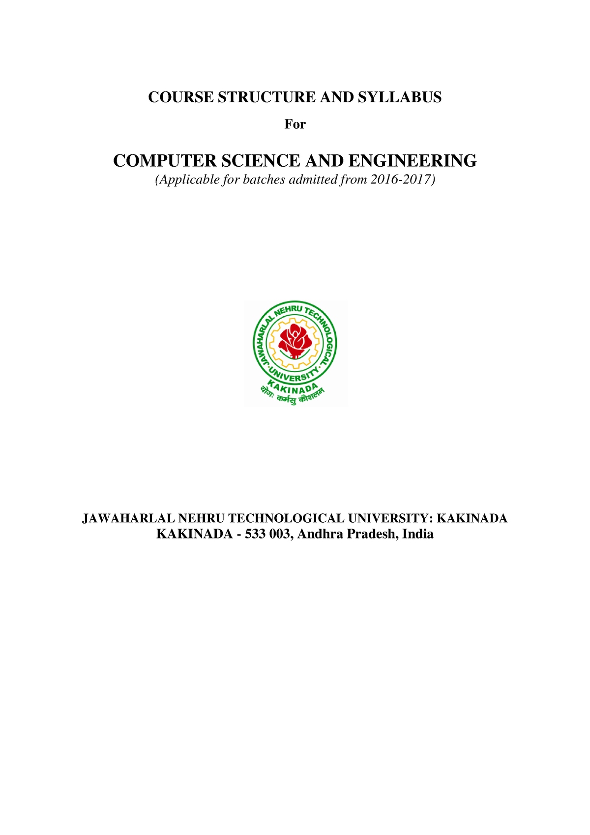 CSE-revised syllabus-updated on 20-07-2017 - COURSE STRUCTURE AND ...