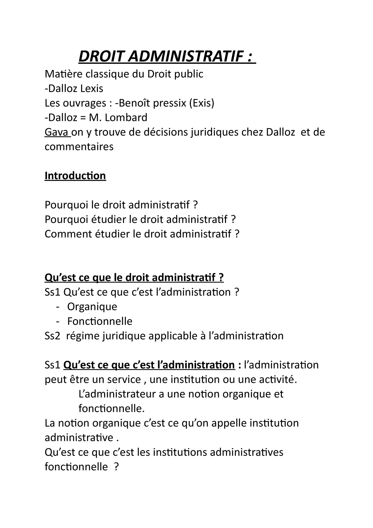 Droit Administratif Droit Administratif Droit Administratif - DROIT ...