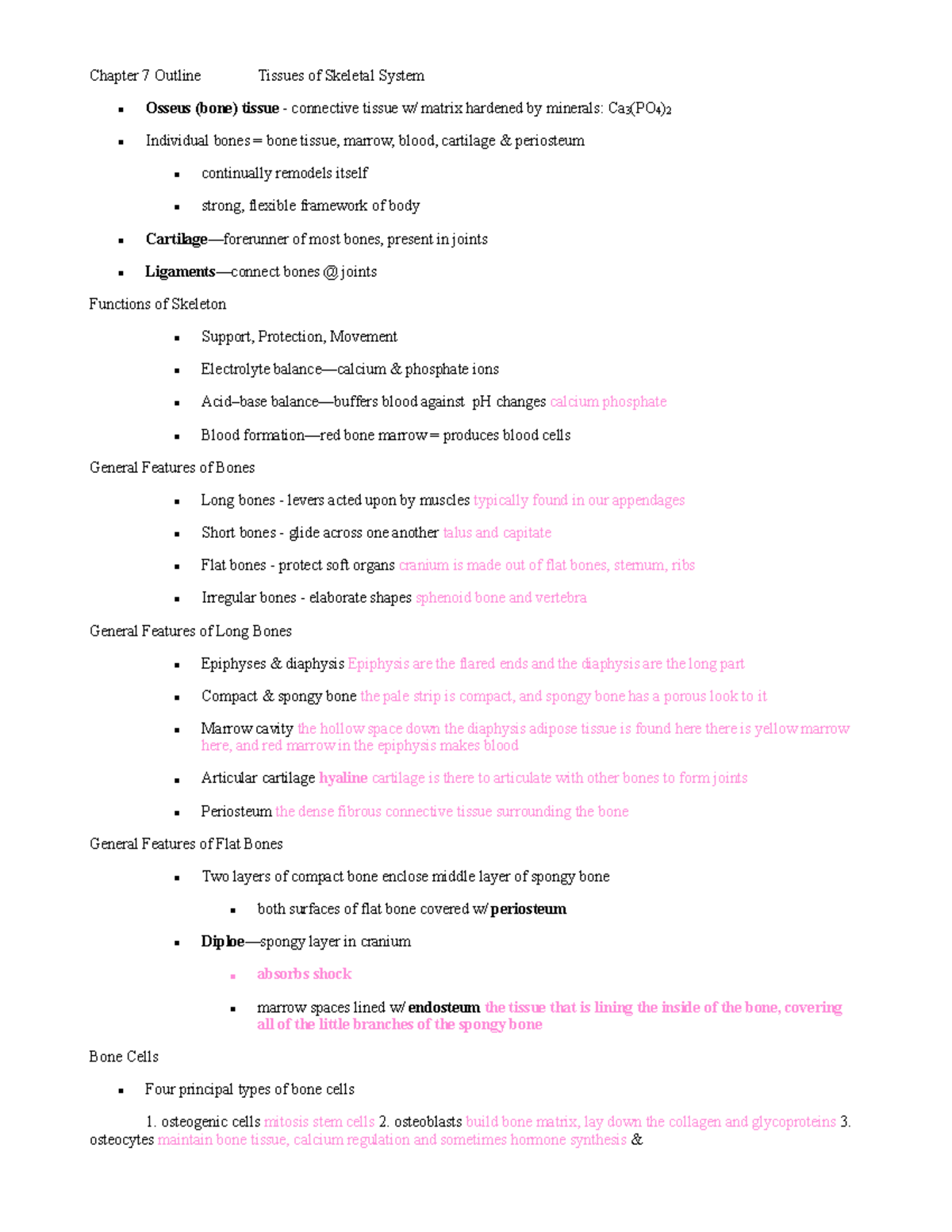 Chapter 7 Notes PDF - Dr. Matre, fall of 2022 - Chapter 7 Outline ...