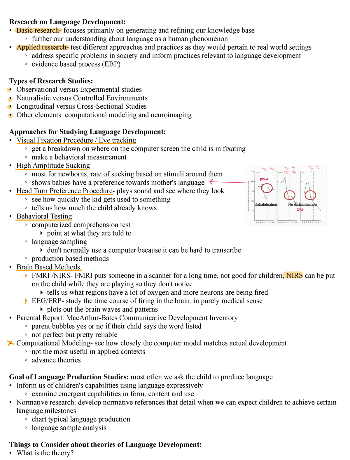 language development research questions