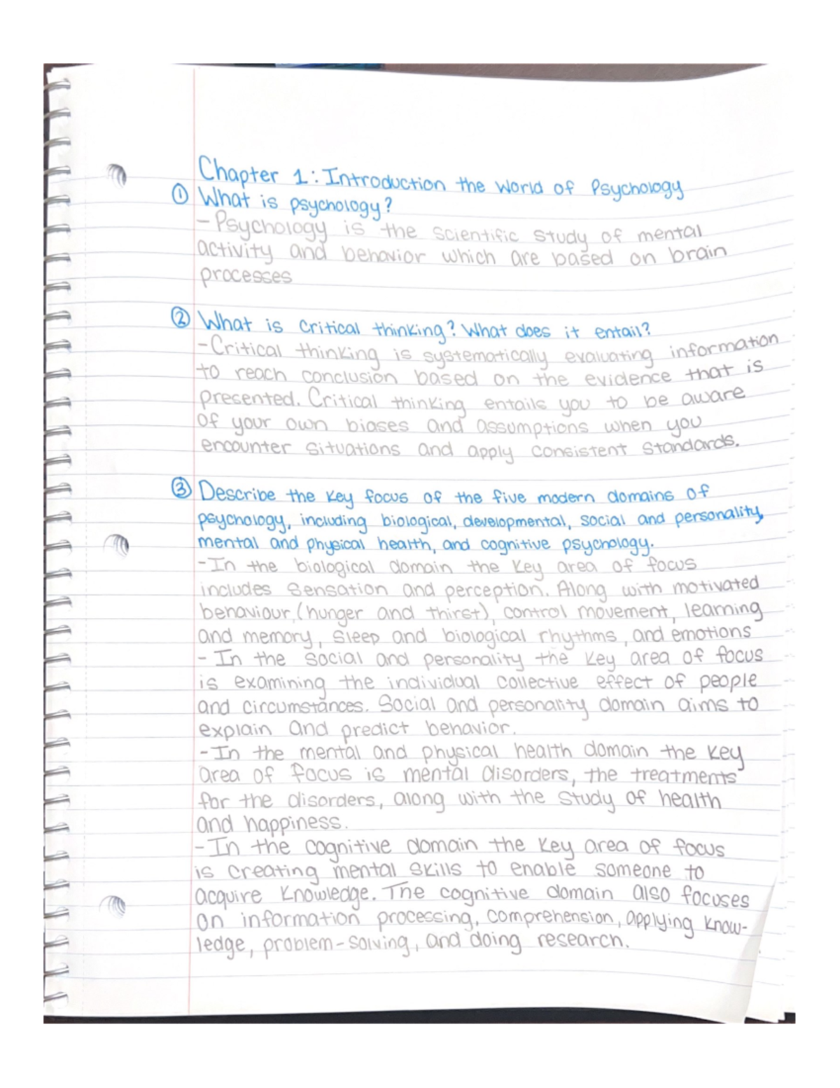 Chapter 1 Introduction The World Of Psychology I Chapter 1