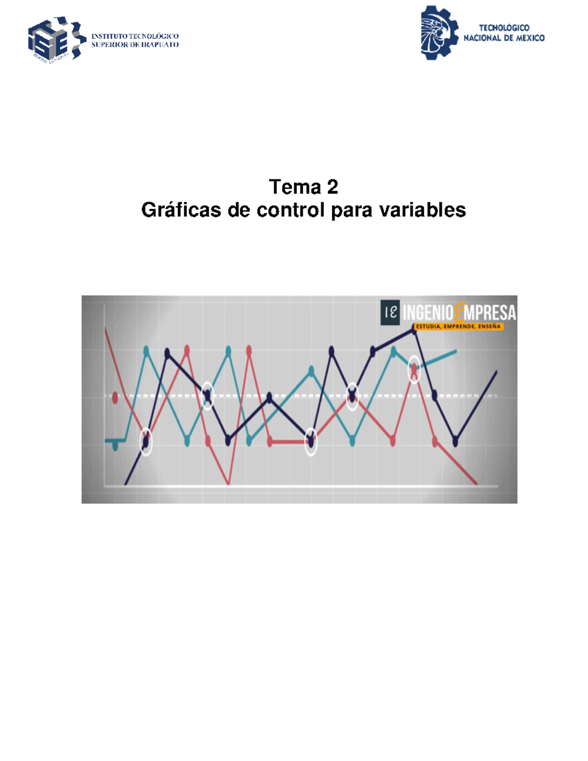 Cartas de control investigación - Tema 2 Gráficas de control para ...