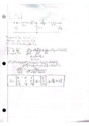 Control Engineering - Homework 01 - ELEN 4351 - Studocu