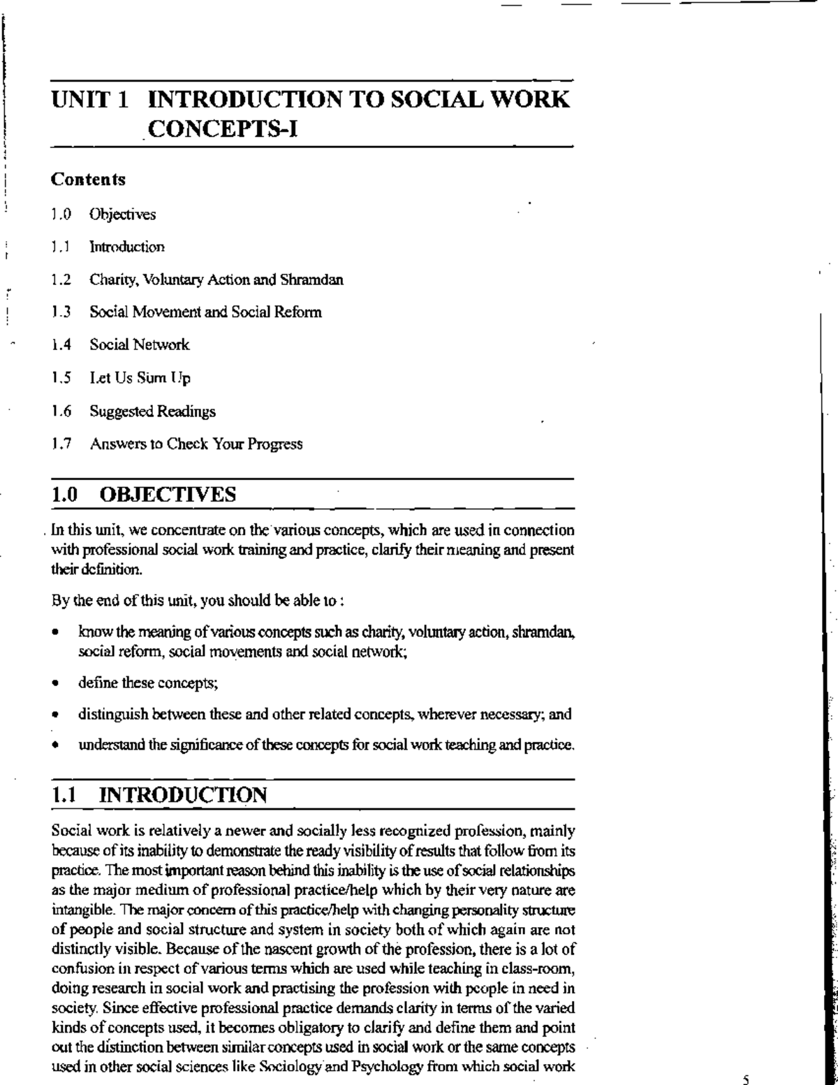 Unit1 In this you will get the notes for social work unit 1. UNIT