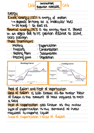 Chem 100 CH 5 Notes - The Physical CH 5 properties of CH 5 gases ...