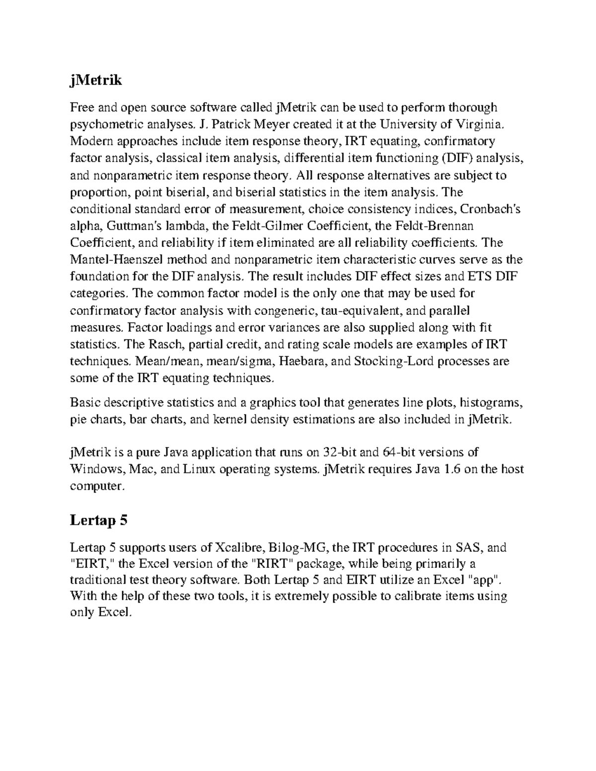 Educational Software And Its Types 6 Psychometric Software part 2