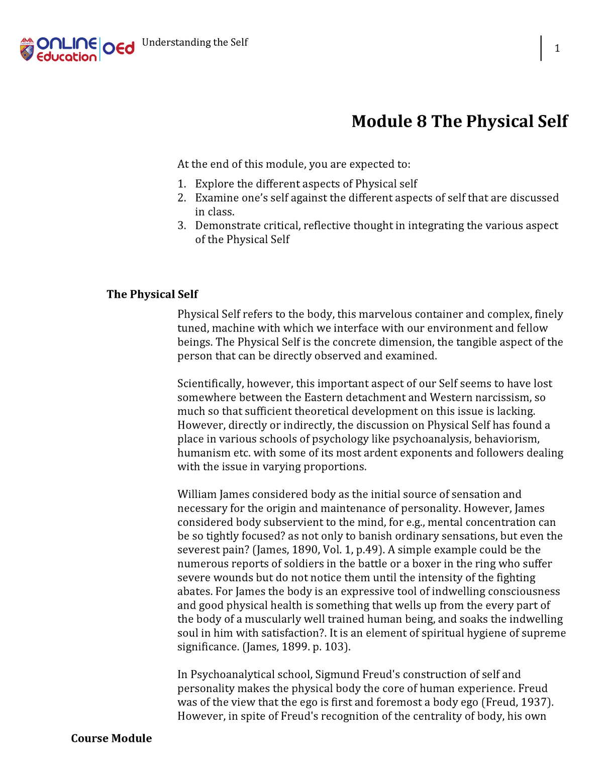 Module In Understanding The Self Module 7 - Understanding The Self 1 ...