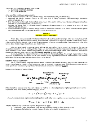 G12 General Physics 2 Q3W4 - The Following Are The Lessons Contained In ...