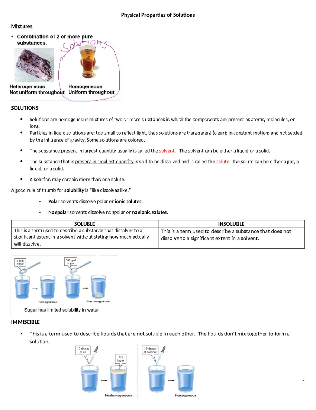 5678 Chemistry Reviwer - Physical Properties of Solutions Mixtures ...