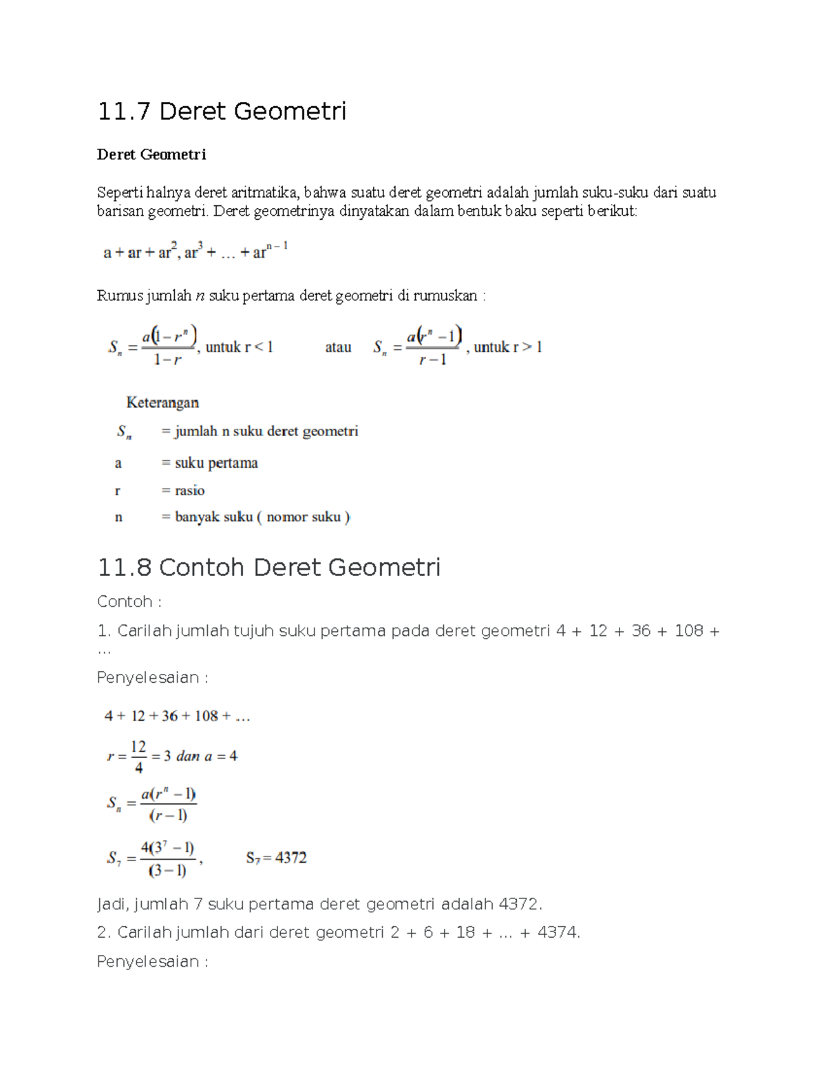 21. Barisan Dan Deret Aritmatika, Barisan Dan Deret Geometri - 11 Deret ...