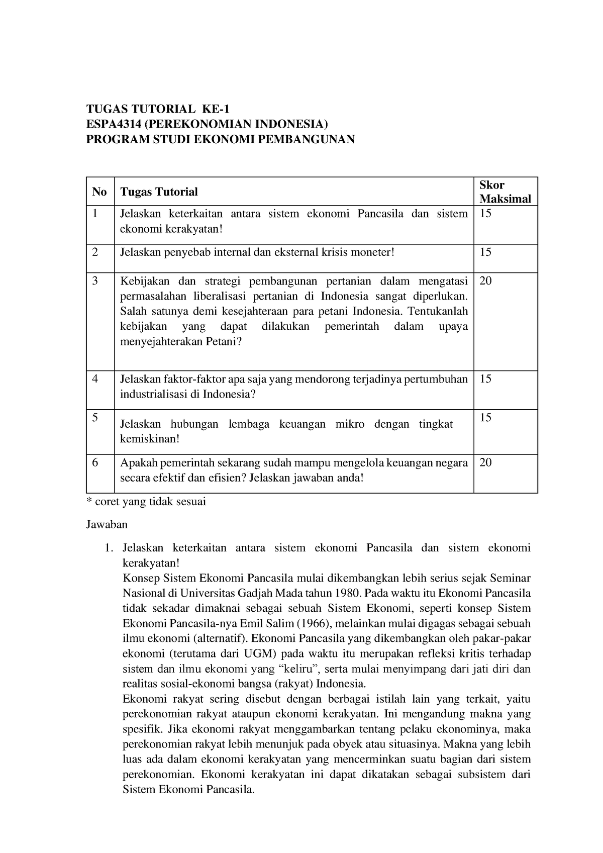 Tugas 1 Perekonomian Indonesia-Winarsih Ayu Lestari - TUGAS TUTORIAL KE ...