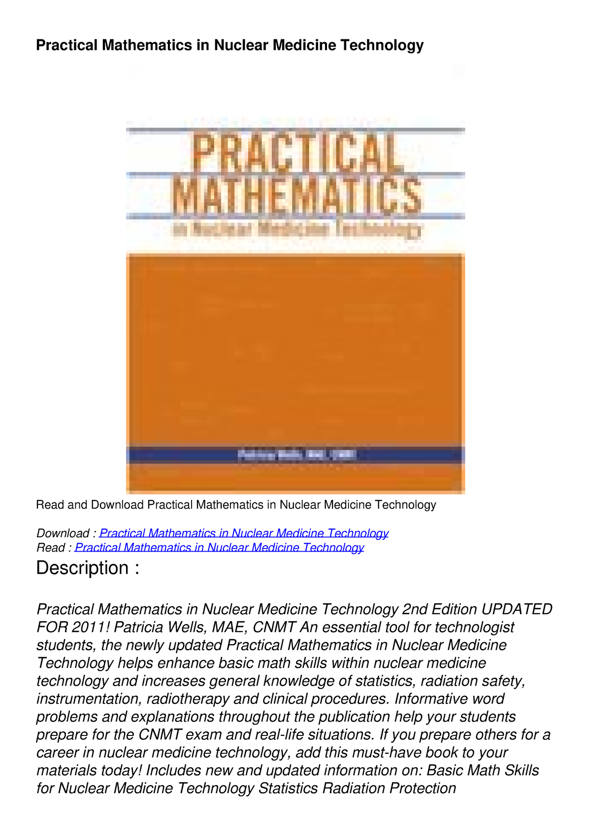 pdf-read-online-practical-mathematics-in-nuclear-medicine-technology