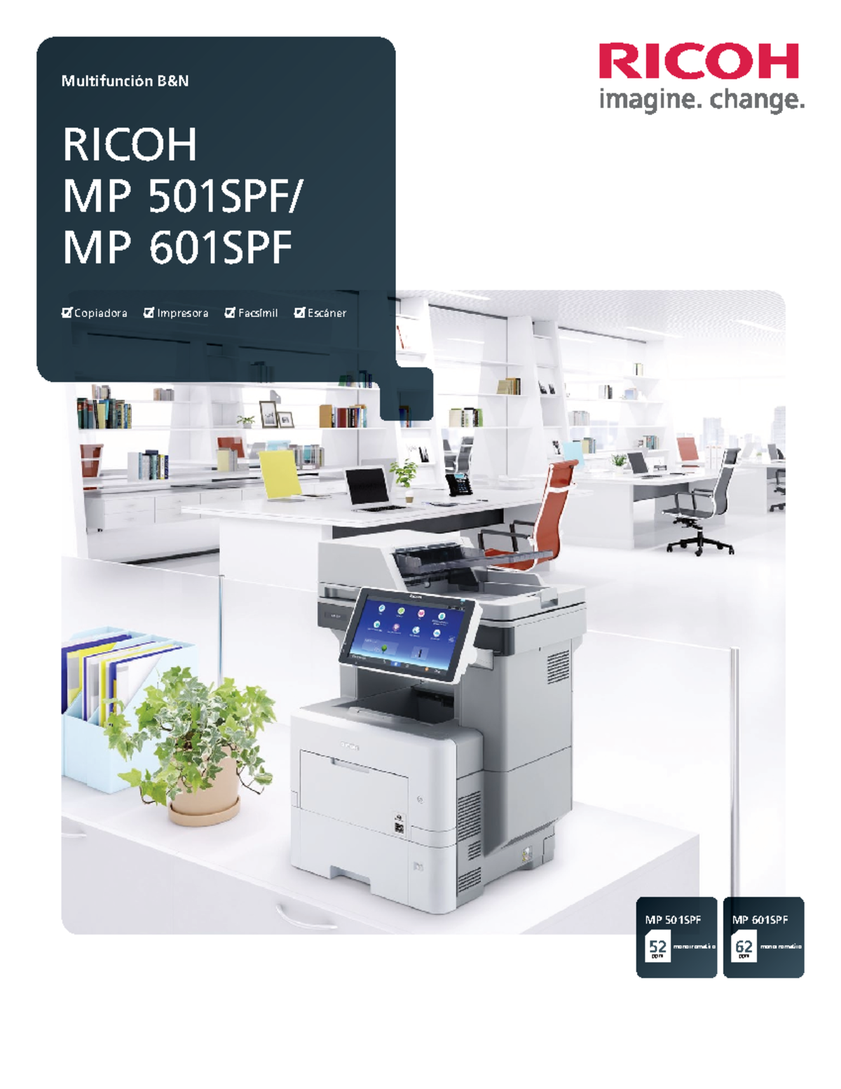 Ricoh MP 501 - 601 - Impresora richo - RICOH MP 501SPF/ MP 601SPF MP ...