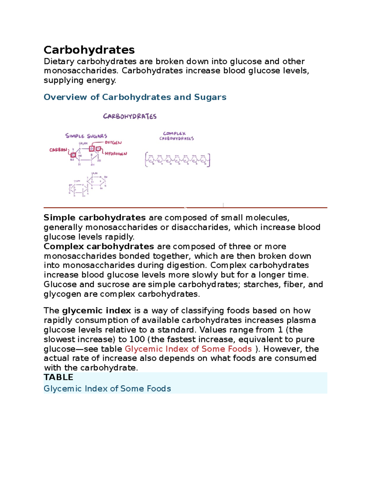 Carbohydrates nutrients Carbohydrates Dietary carbohydrates are