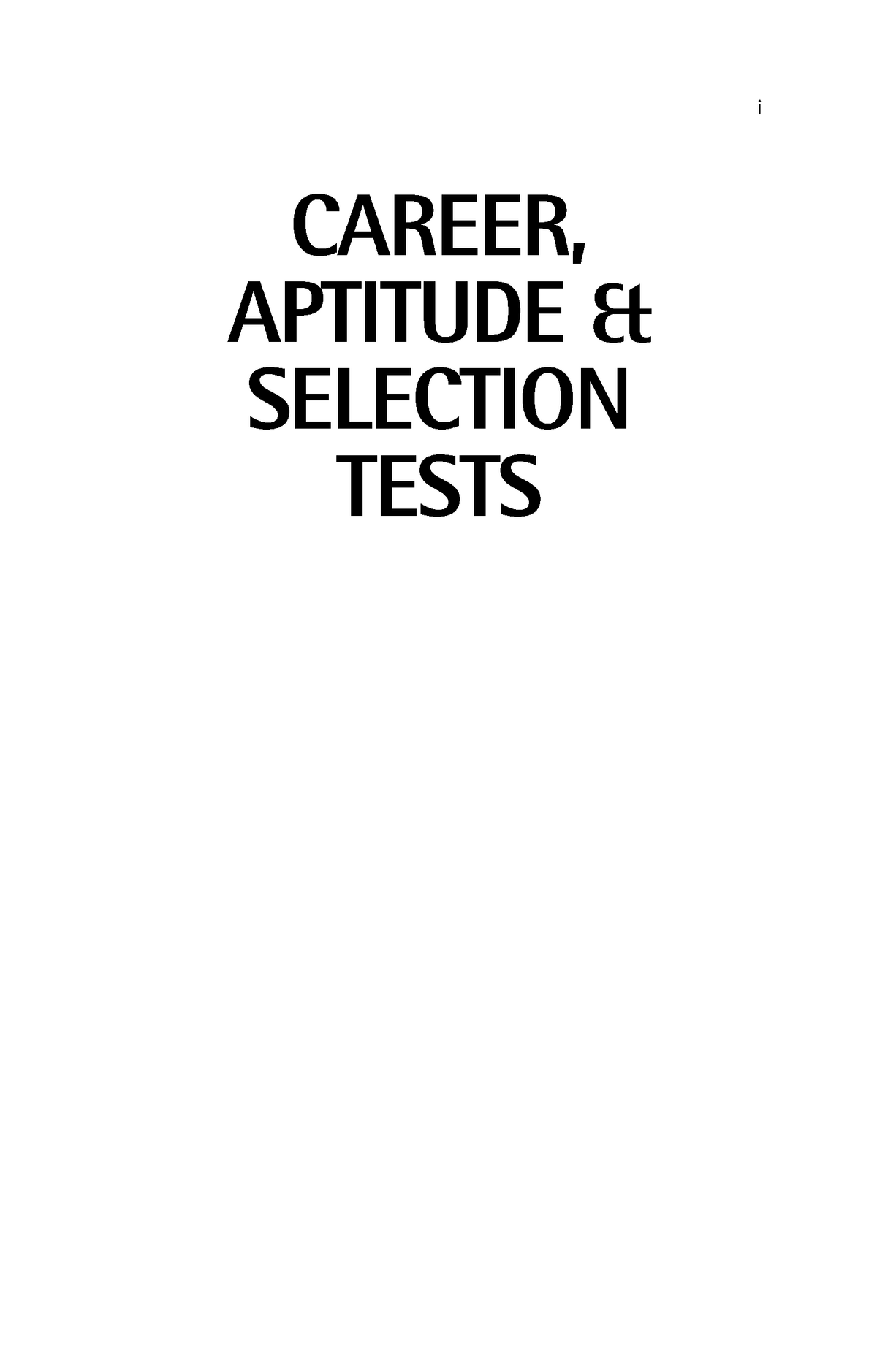 Areer Aptitude Selection Tests Match Your Iq Personality