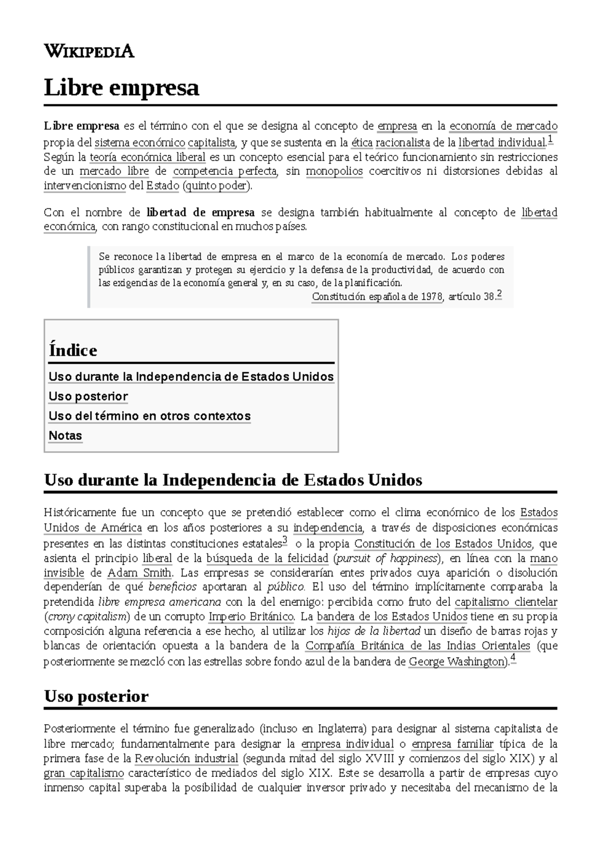 Libre empresa - Libre empresa Libre empresa es el término con el que se ...