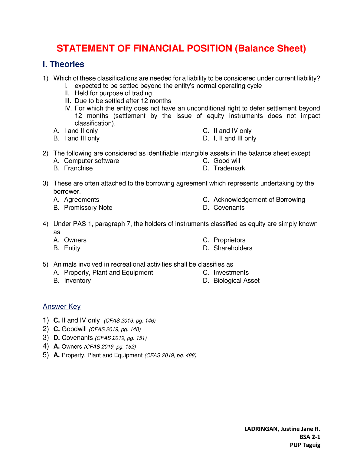 Scribd - Practice Materials In Auditing And IA3 - LADRINGAN, Justine ...