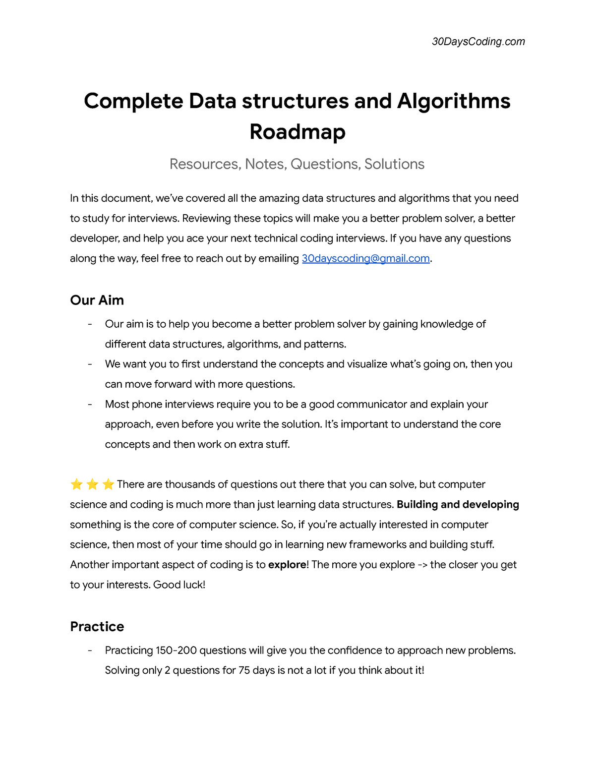 DSA Roadmap - Complete Data Structures And Algorithms Roadmap Resources ...