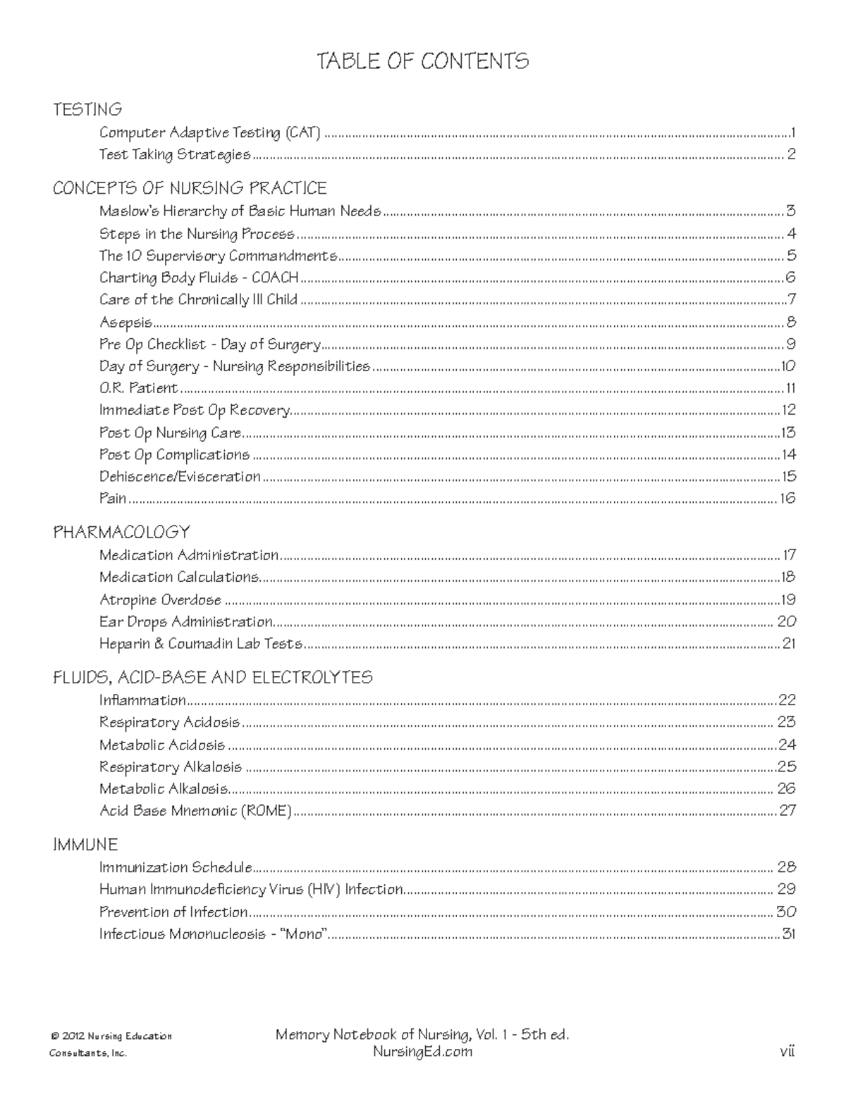 Pdfcoffee sdkjfbdlksjfnkjdsnf © 2012 Nursing Education Memory