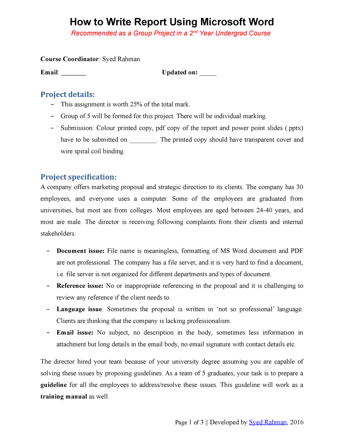 How To Write A Report Assignment Template Business Research Methods 