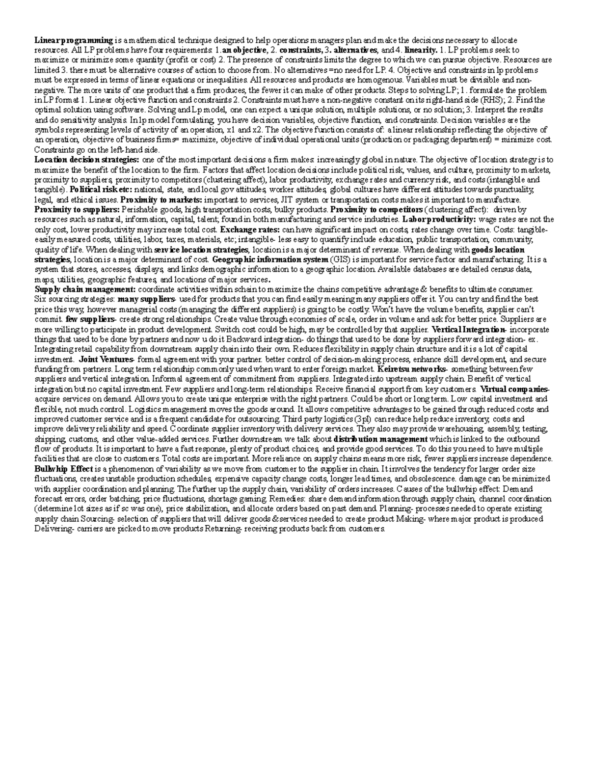 360 cheat sheet - Linear programming is a mathematical technique ...