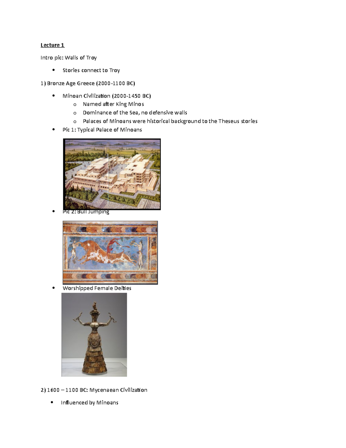 Mythology notes CLAS 104 Lecture 1 Intro pic Walls of Troy Stories