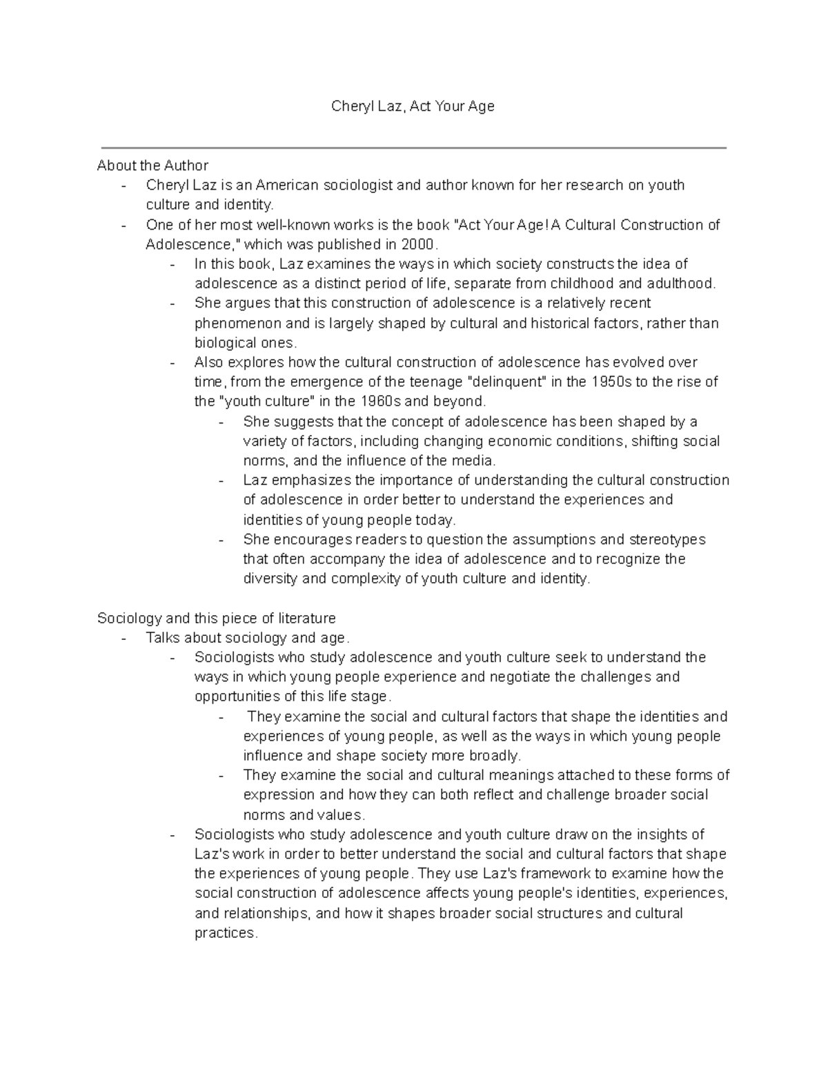 soc-100-act-your-age-reading-lecture-notes-cheryl-laz-act-your-age