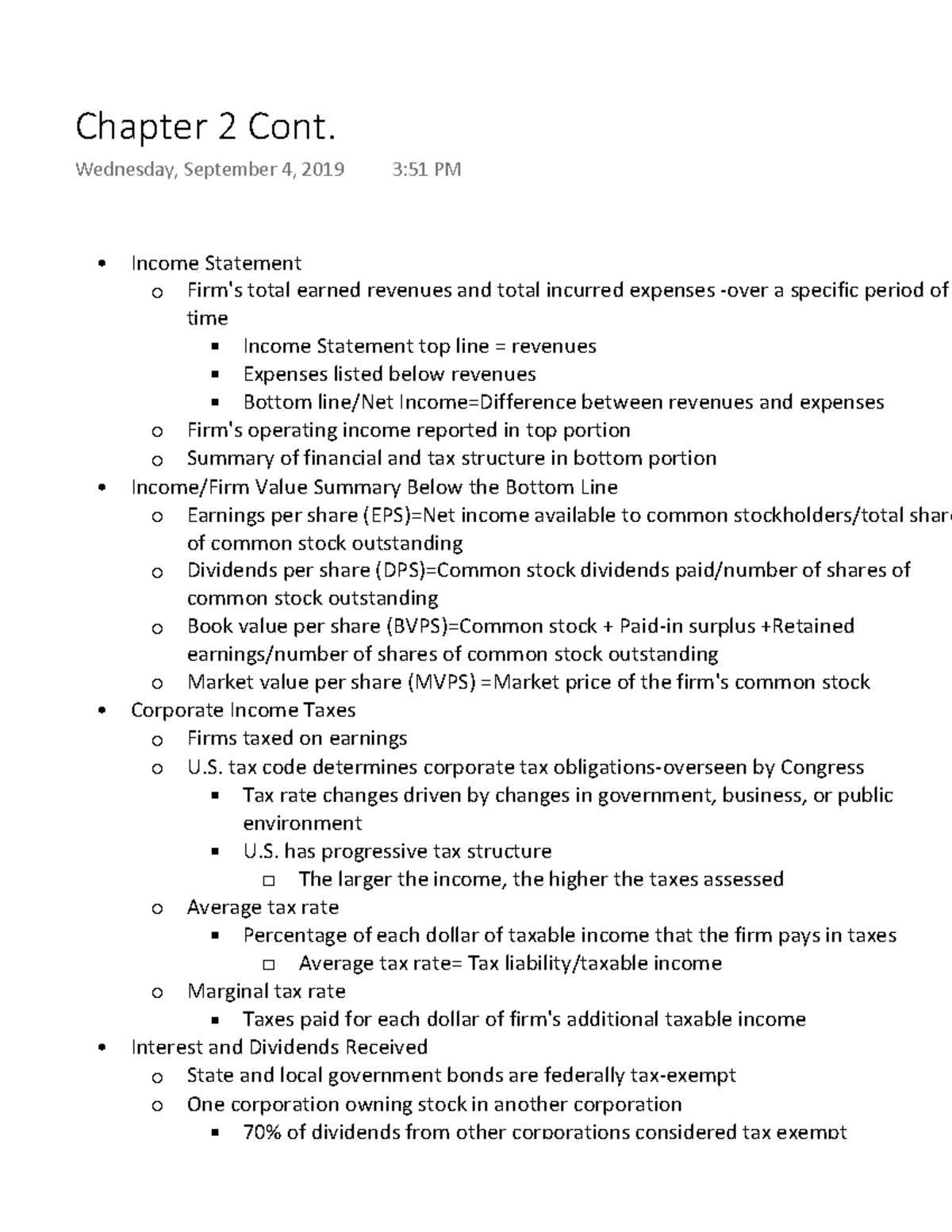 Chapter 2 Cont - Lecture notes 3 - Warning: TT: undefined function: 32 ...