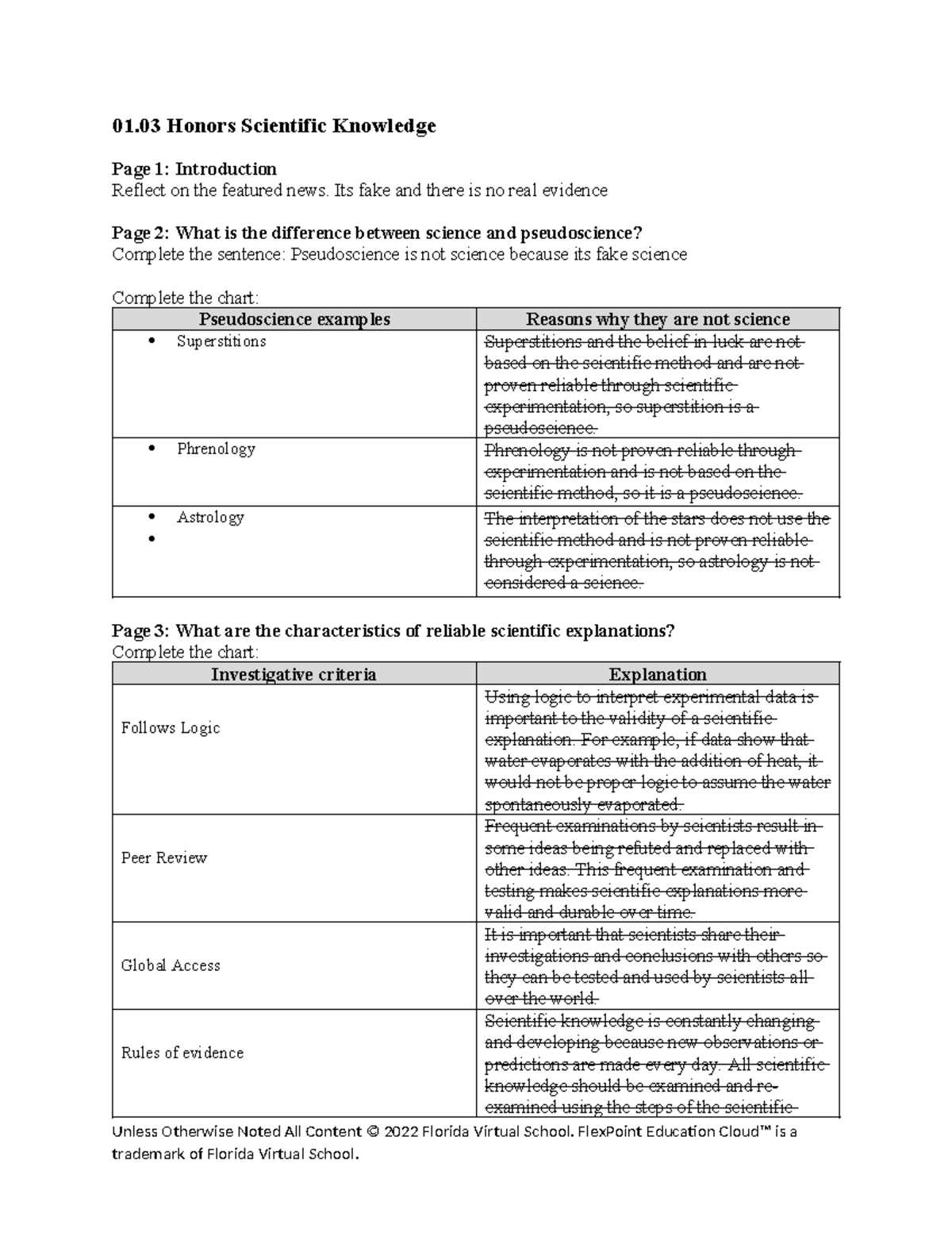 01 03 journal - class notes - 01 Honors Scientific Knowledge Page 1 ...