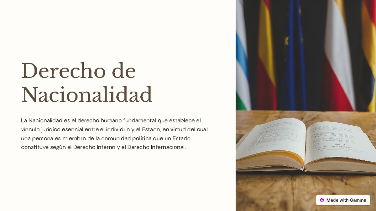 Que Es La Nacionalidad En Derecho www.studocu.com