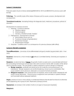 BB20258 Pathology - first lecture on neglected tropical diseases - What ...