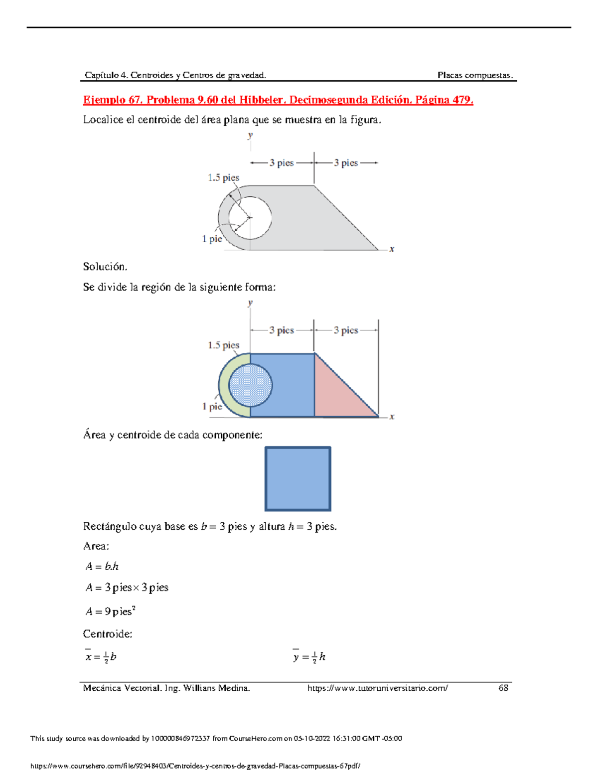 Centroides Y Centros De Gravedad Placas Compuestas 67.pdf - Mecánica ...