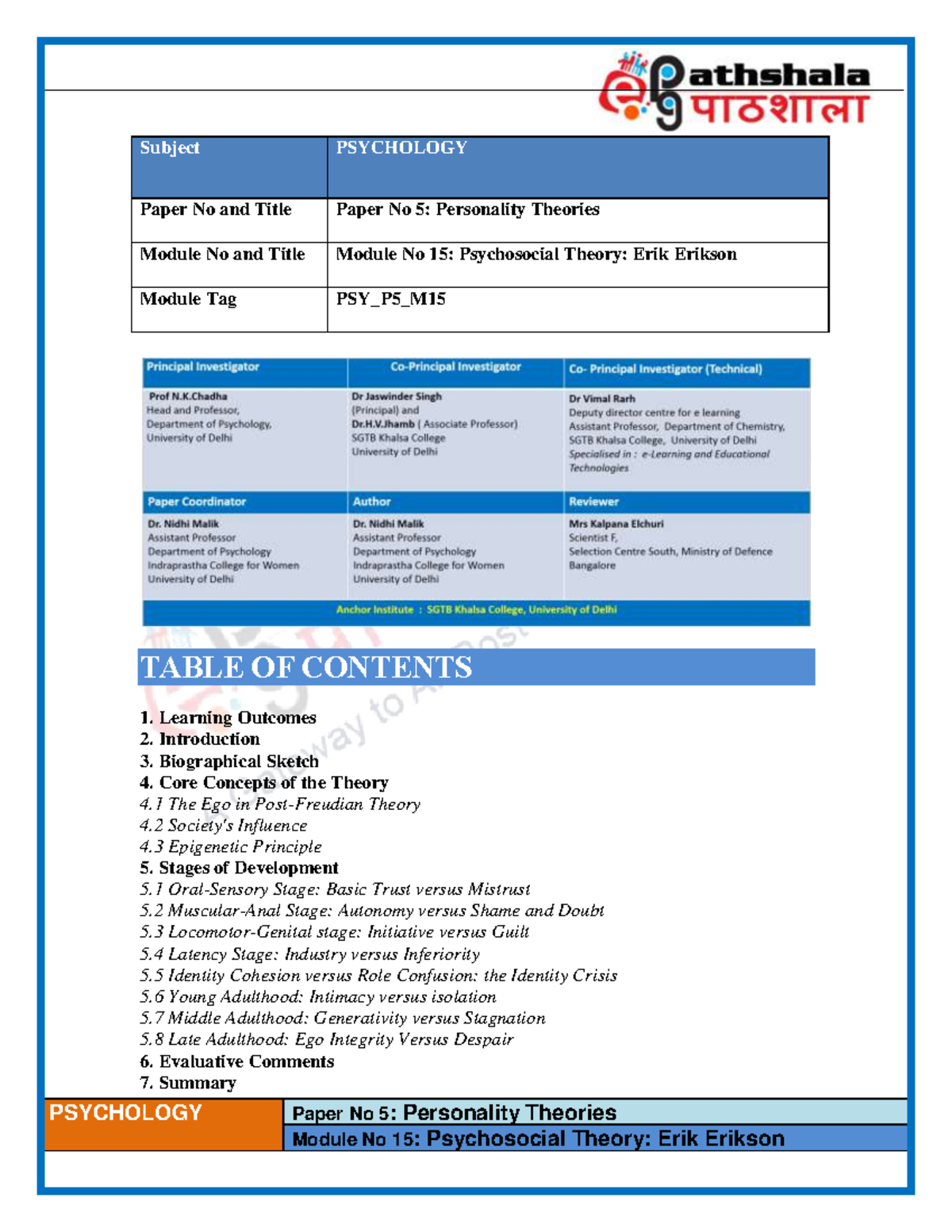 Psychosocial Theory Erik Erikson Learning 2. Introduction 3