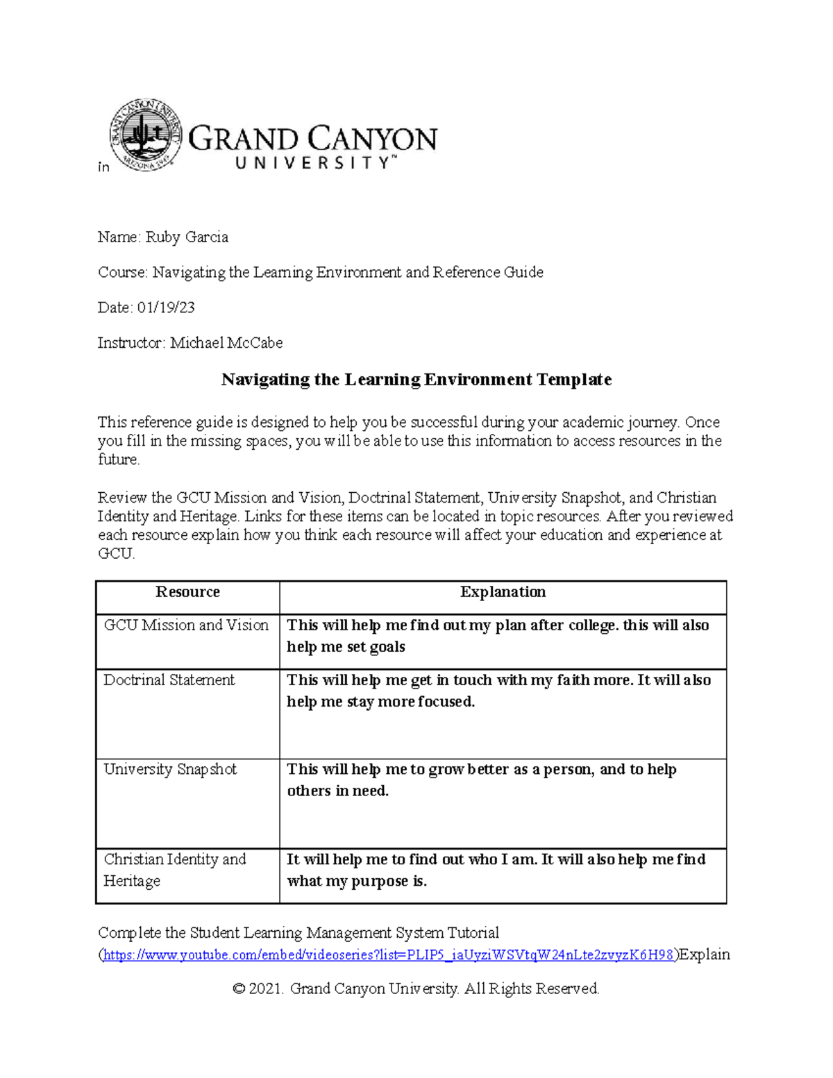 UNV108 T1 Navigatingthe Learning Environment Template-Online Gen Ed ...
