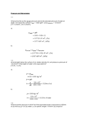 Hydrostatic forces on plane surfaces, primer - Professor Fred Stern ...