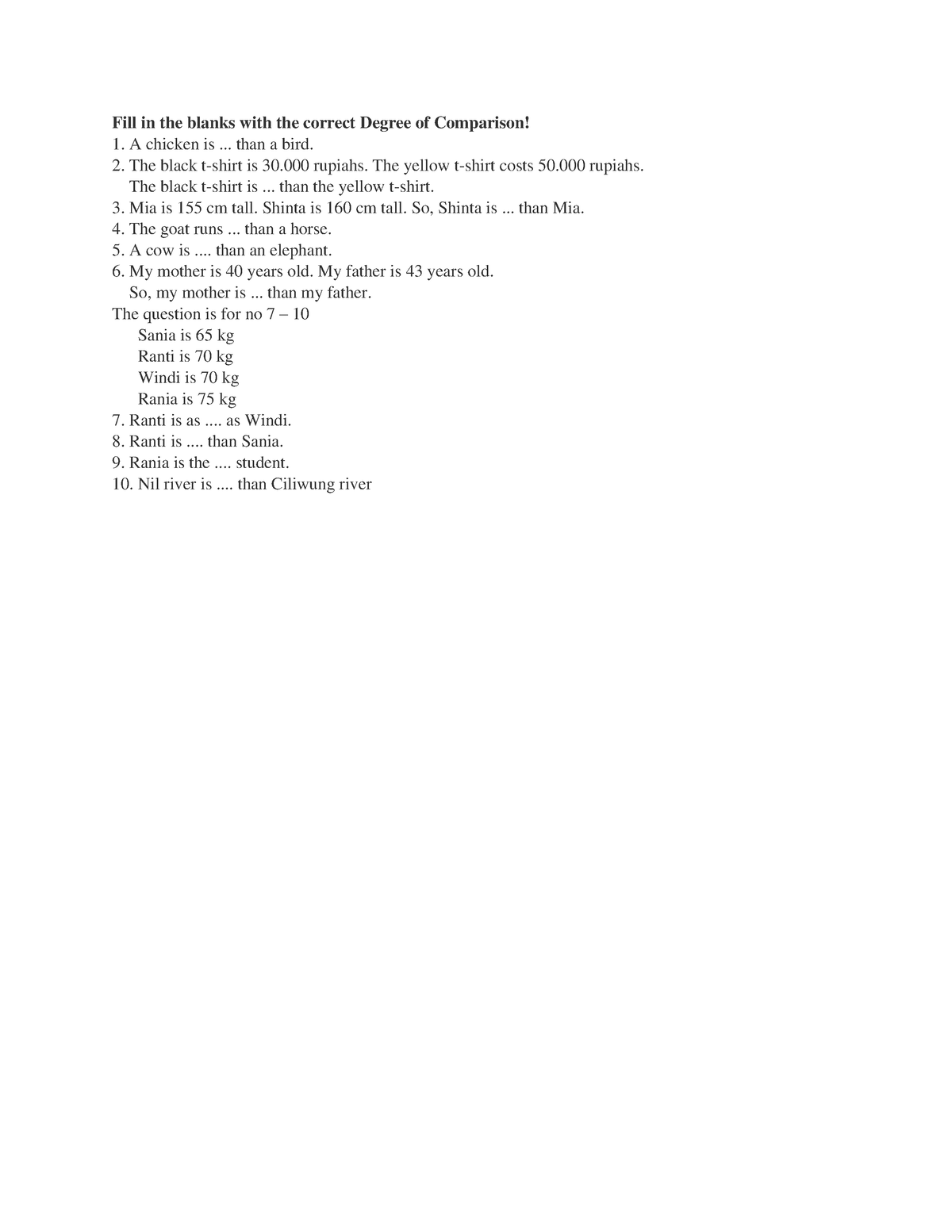 degree-of-comparison-for-students-fill-in-the-blanks-with-the