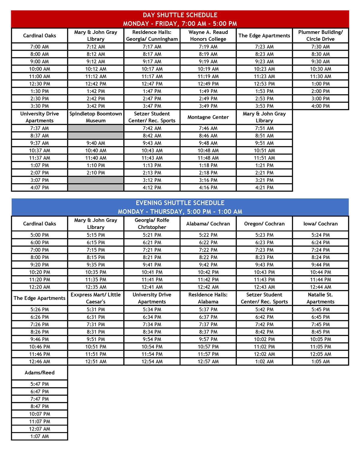 Shuttleschedule 2024 - Summary Foundation Of Computer Science ...