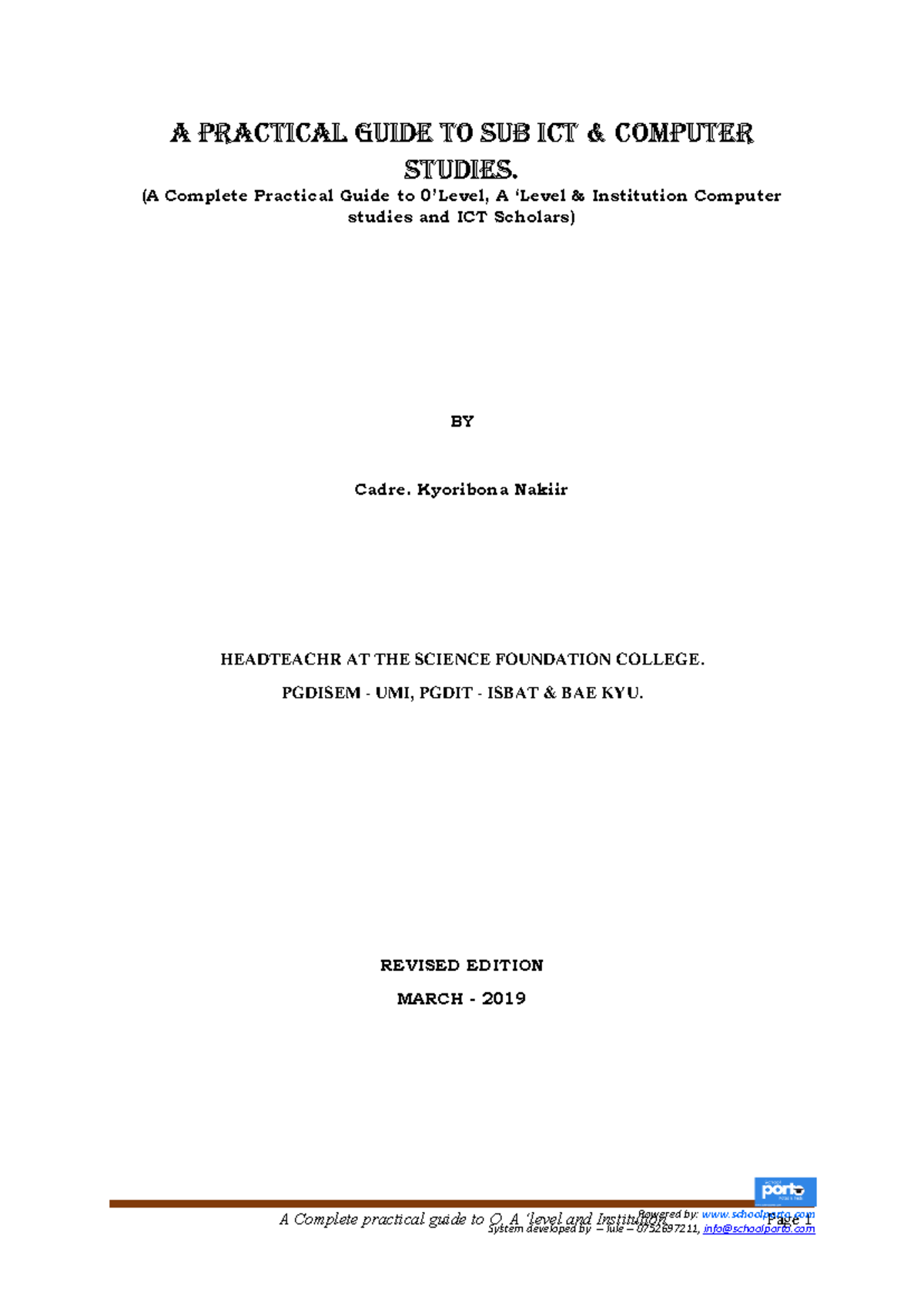 ICT- Computer- Studies-BOOK- Practical- Guide - A Complete practical ...