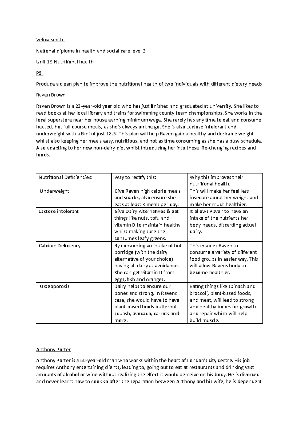 Just now copy Health and social care course work please don’t copy