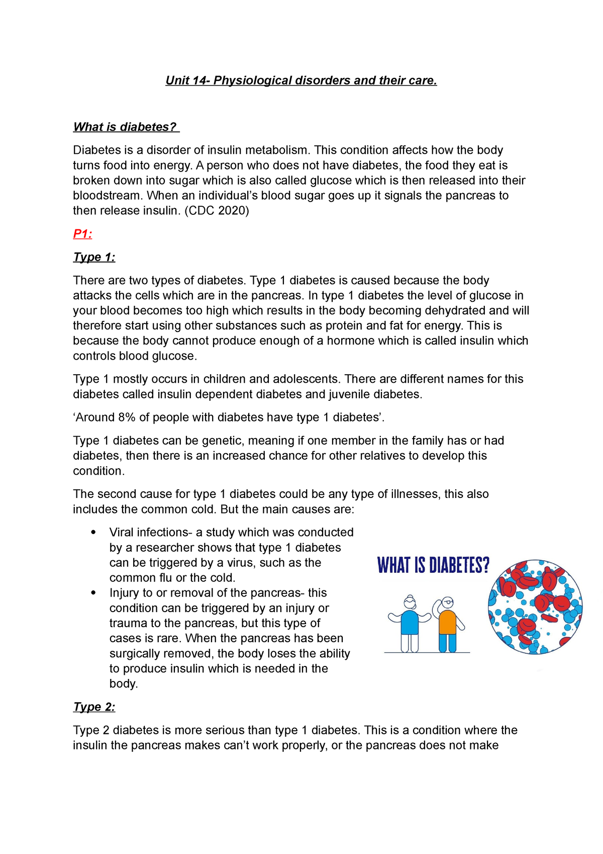 unit 14 physiological disorders assignment 2