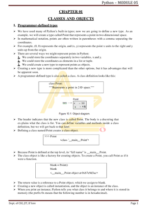 Bplck 205B-M5 - Notes - Introduction To Python Programming BPLCK205B ...