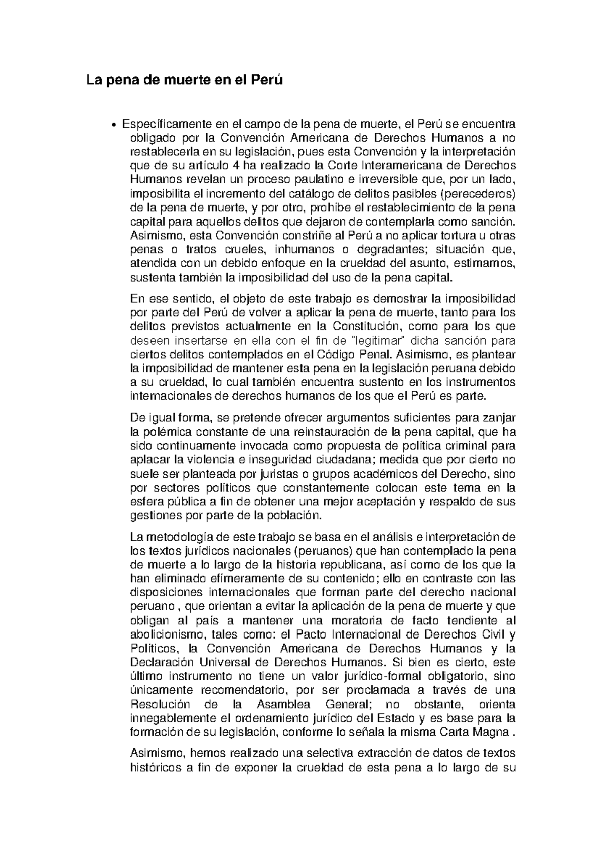 La pena de muerte en el Perú - La pena de muerte en el Perú ...