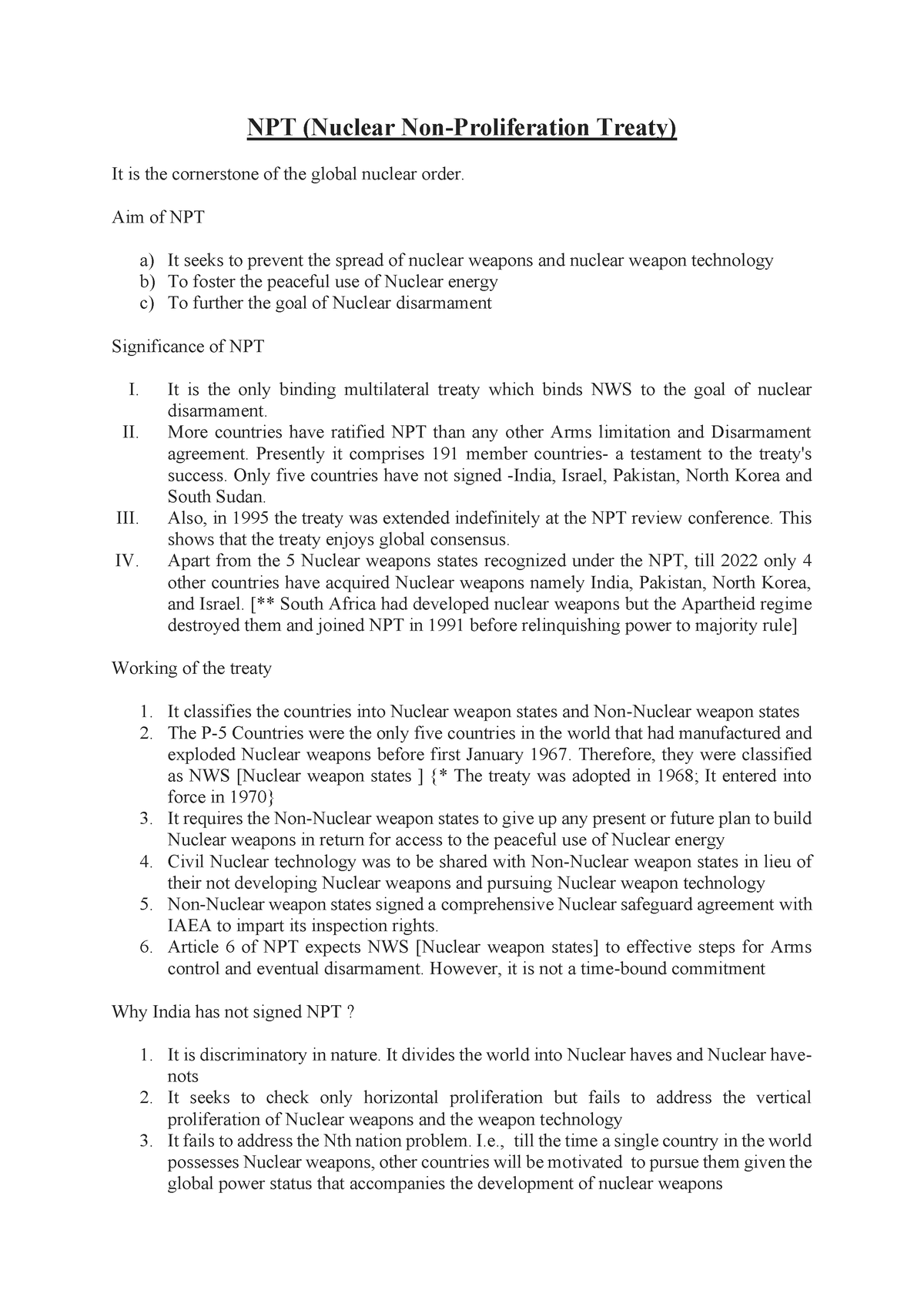 68734 Classroom 2 NPT Nuclear Non Proliferation Treaty - NPT (Nuclear ...